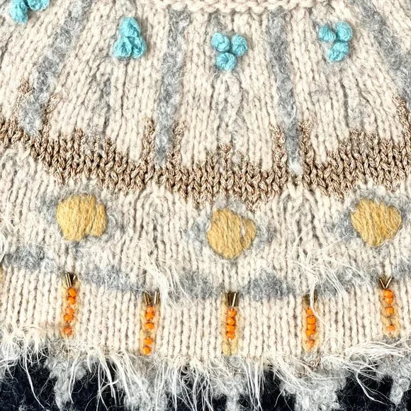Anthropologie Sleeping On Snow Fair Isle Tunic Multicolored Sweater in XS - Picture 5 of 8